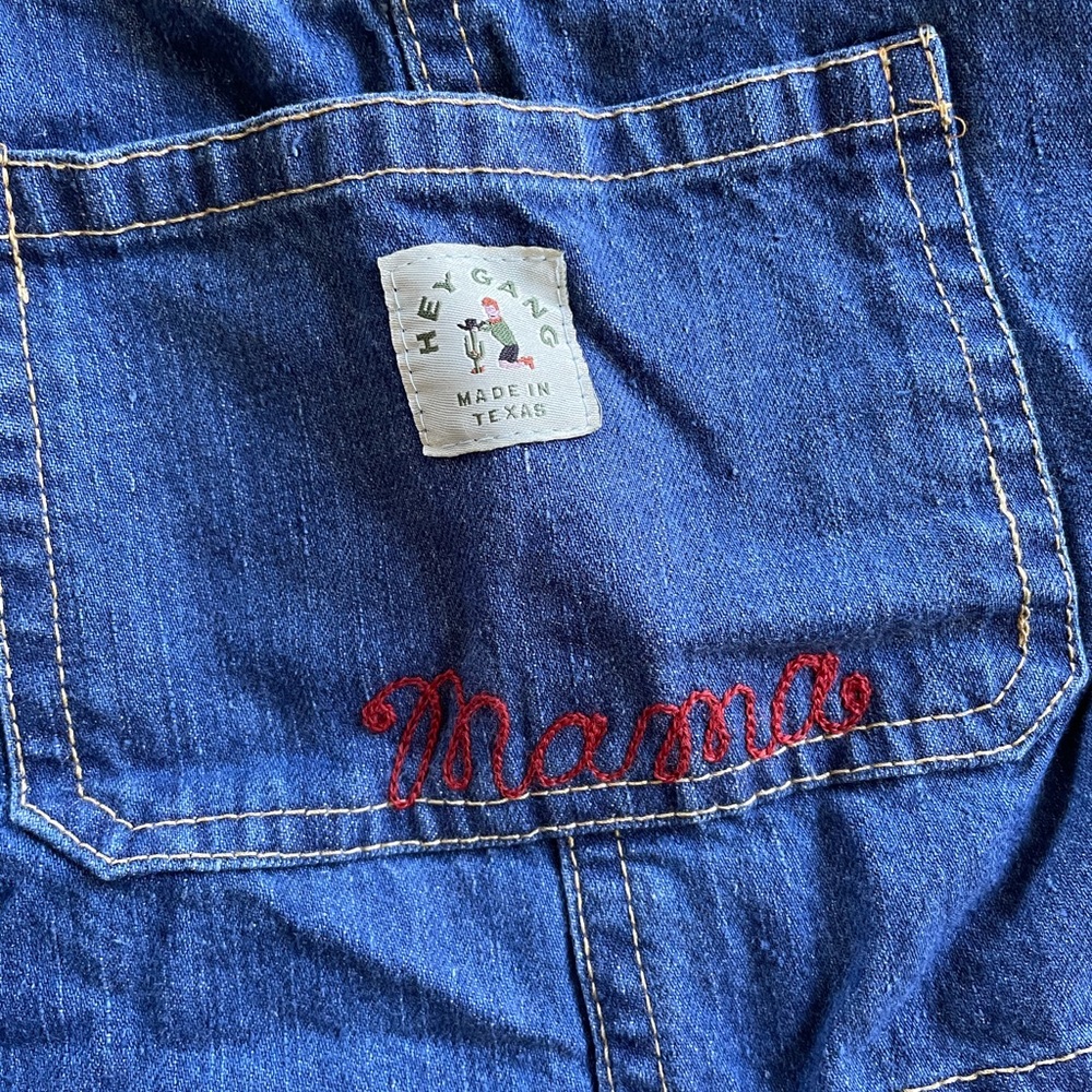 Hey Gang Mama Chainstitch overalls